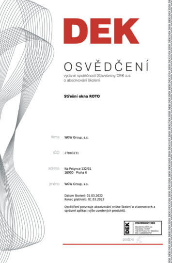 osvedceni ROTO