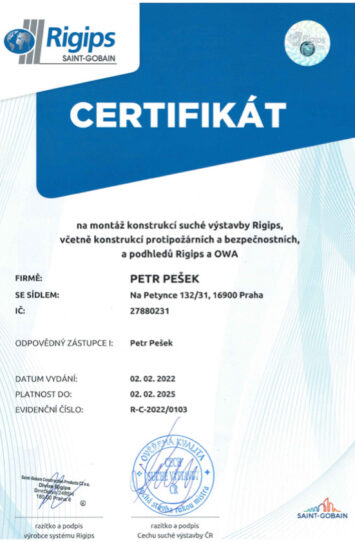 osvedceni Rigips